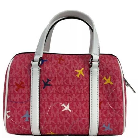 Michael Kors Women's Jet Set Travel Extra Small Top Zip Duffle Crossbody Bag - Picture 3 of 4